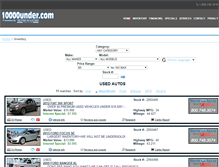 Tablet Screenshot of inventory.10000under.com